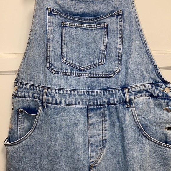 SHEIN Curve 2XL Washout Overalls - Picture 5 of 15